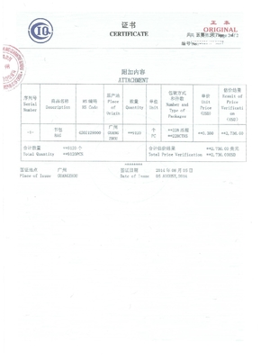 Сервис сертификации документов SGS FORM E CIQ